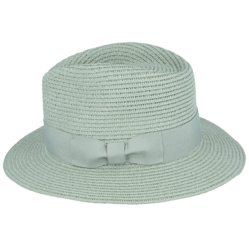 Summer Paper Straw Fedora Hat