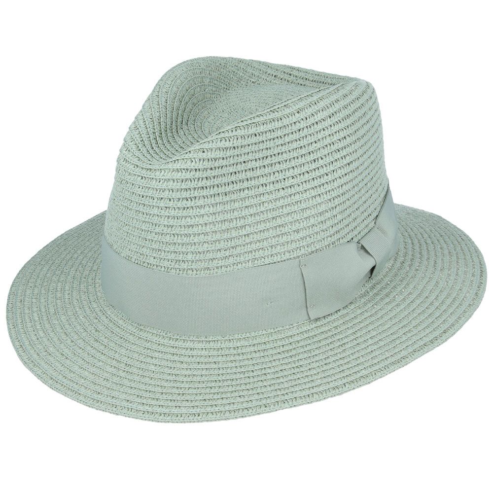 Bullantic Summer Paper Straw Fedora Hat