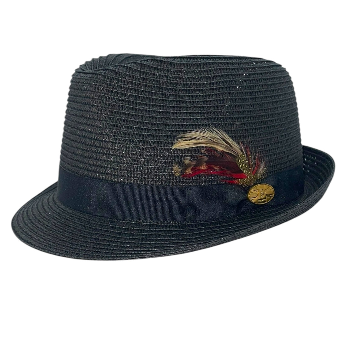 Summer Straw Trilby Hat