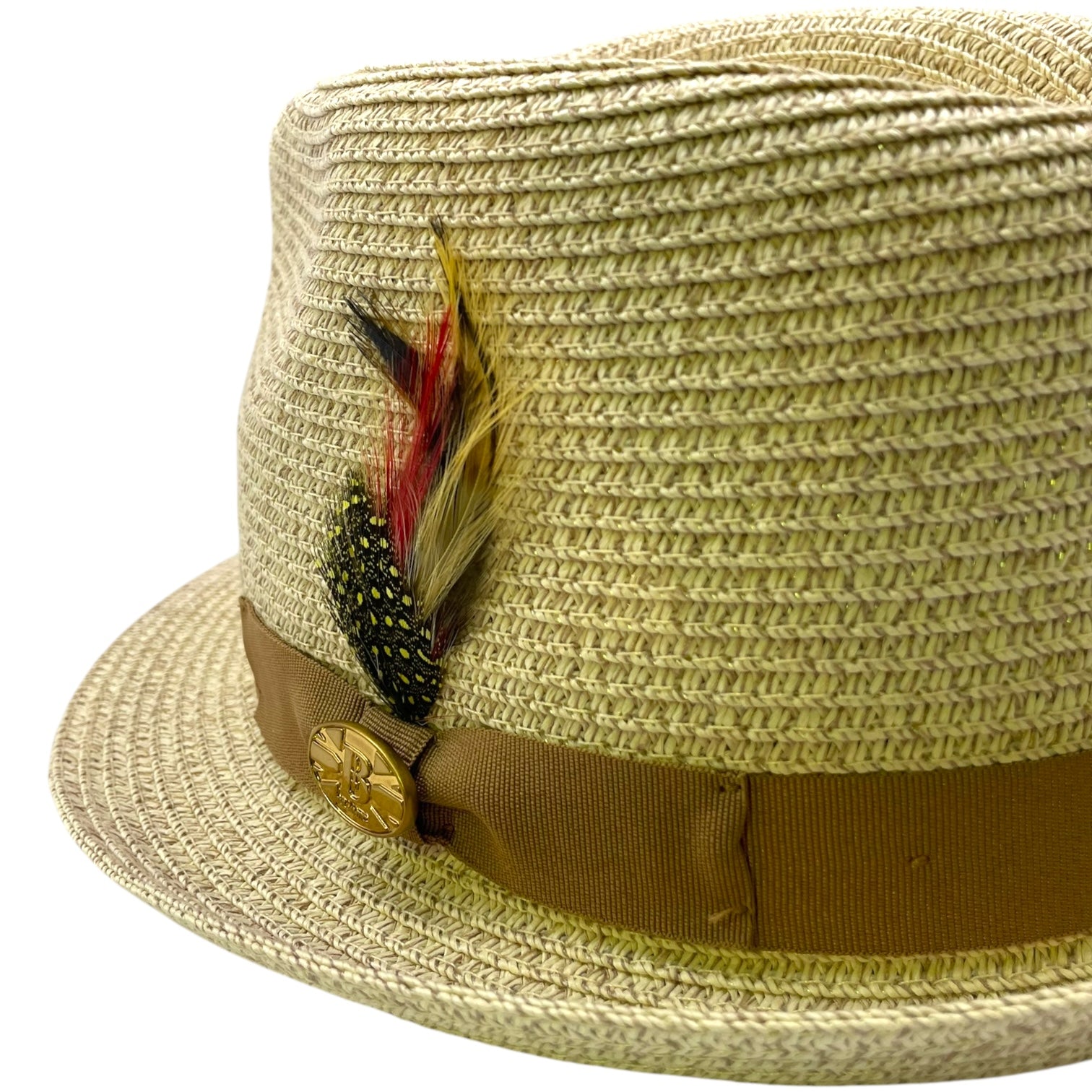 Summer Paper Straw Trilby Hat