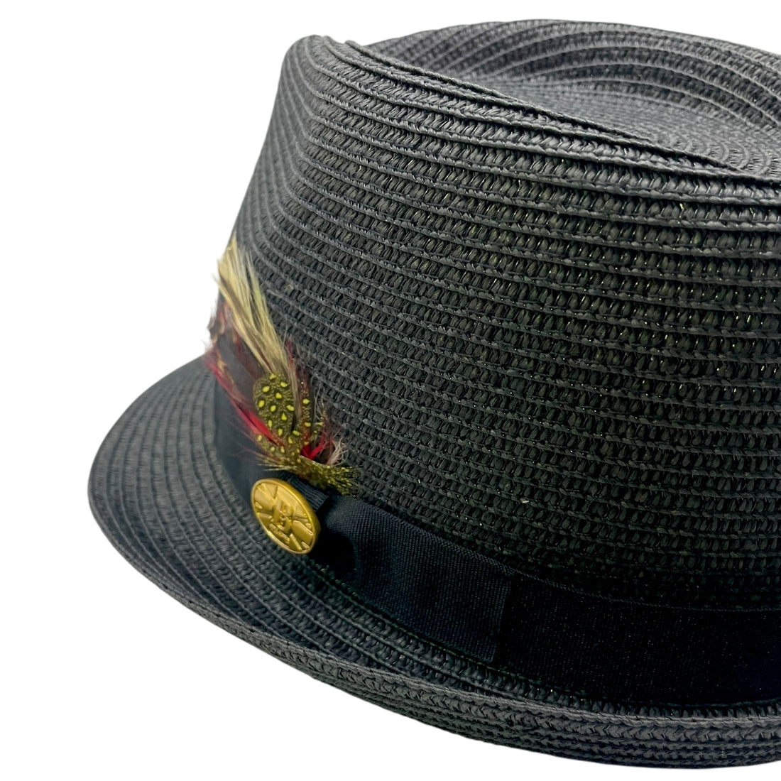 Summer Straw Trilby Hat