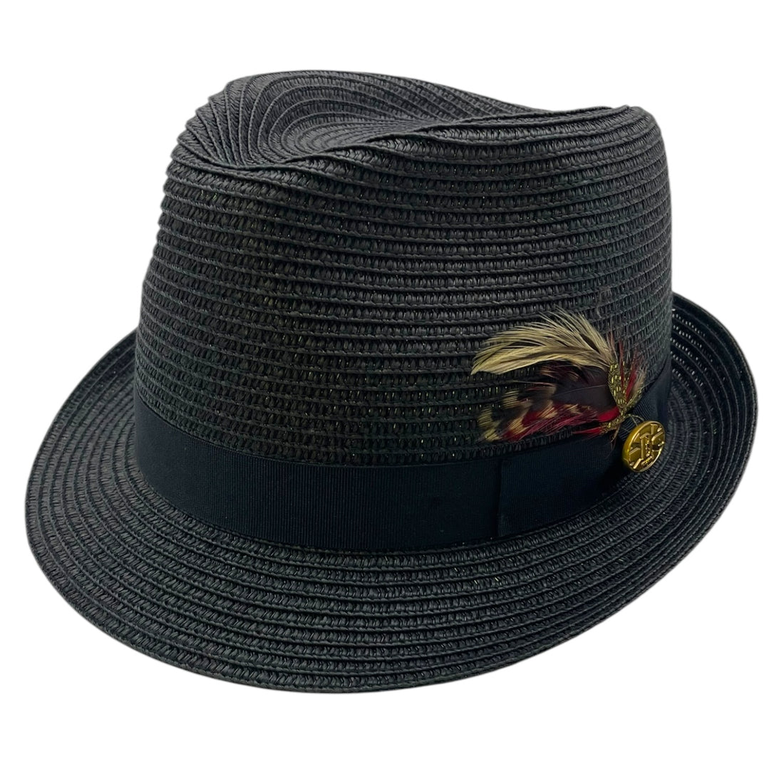 Summer Straw Trilby Hat