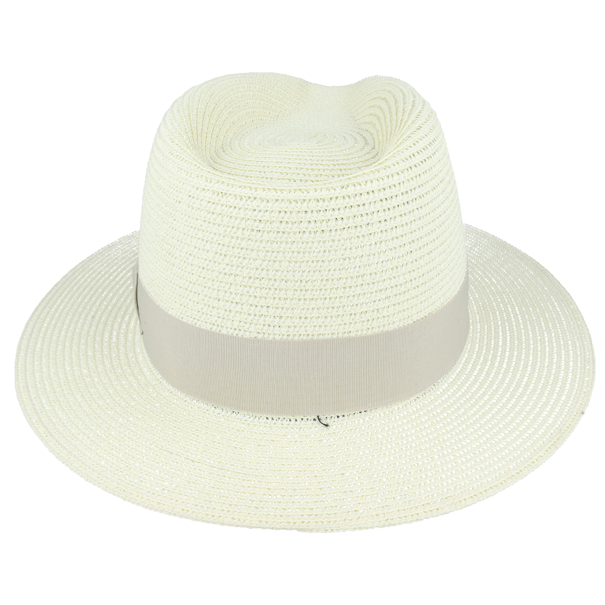 Bullantic Straw Fedora Hat With Band