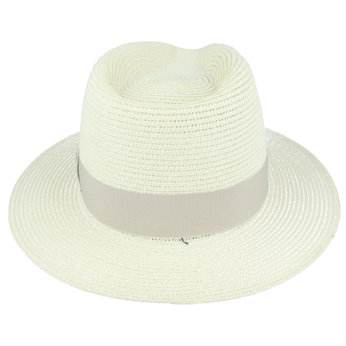 Bullantic Straw Fedora Hat With Band