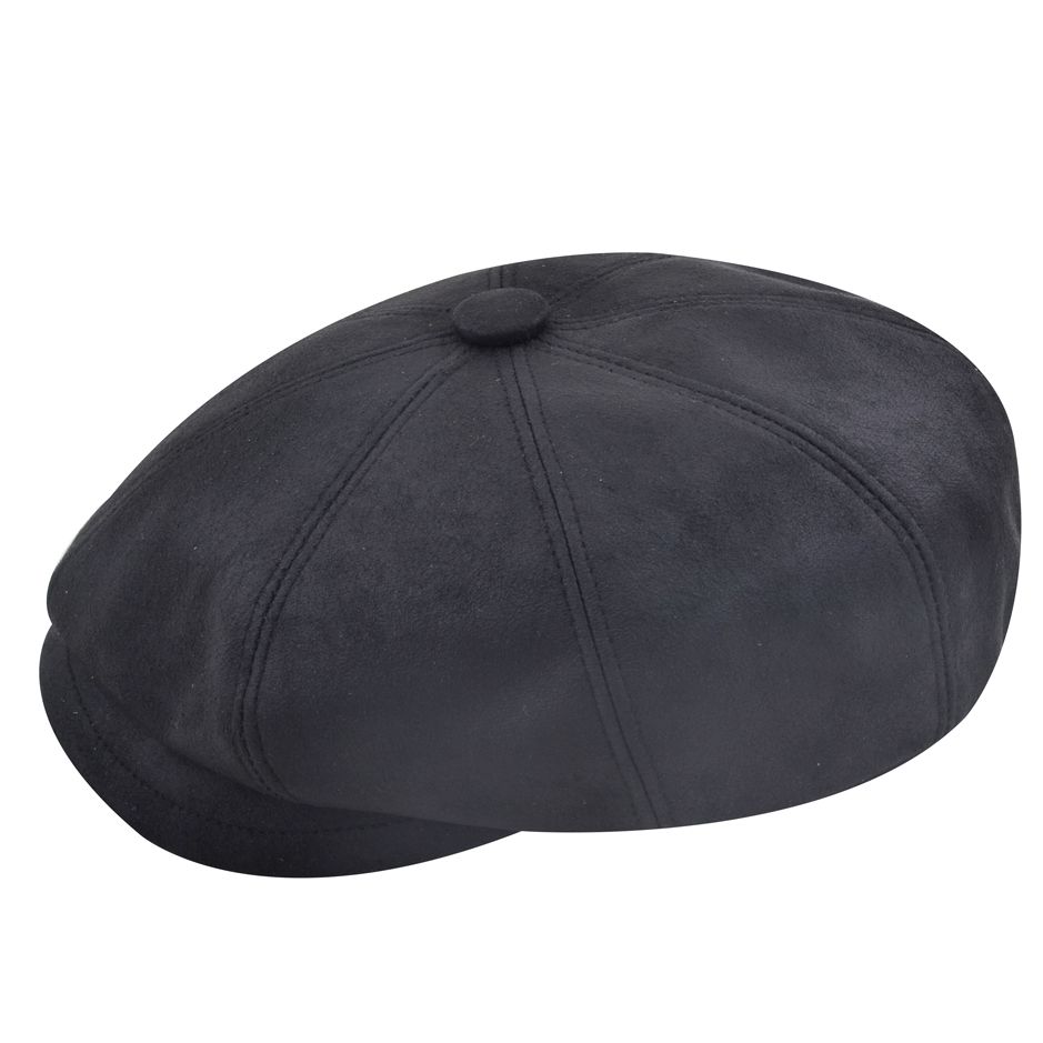 Bullantic Gladwin Bond Hatters London Leather Newsboy Cap