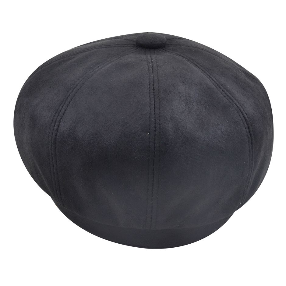 Bullantic Gladwin Bond Hatters London Leather Newsboy Cap