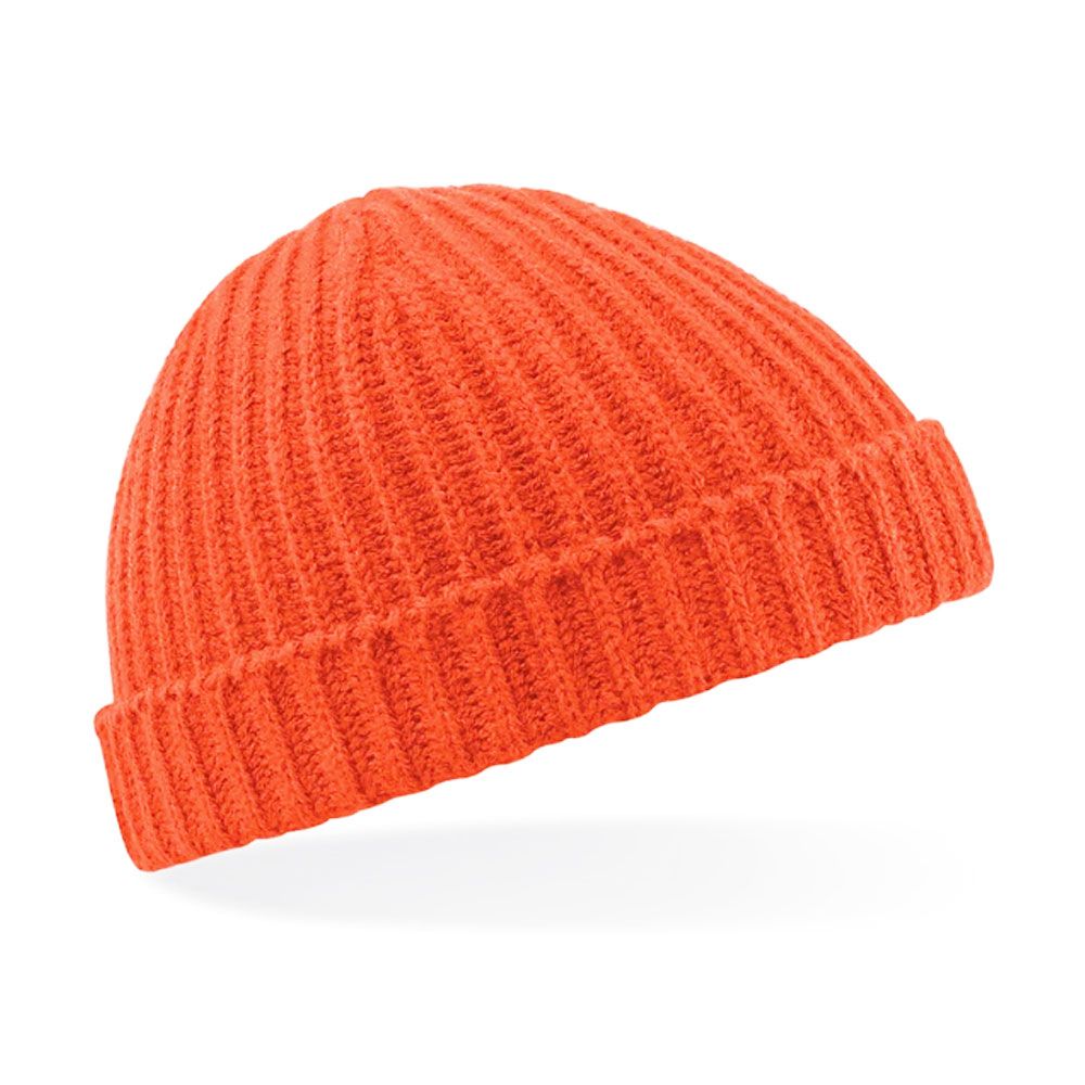Beechfield Short Ribbed Knit Trawler Beanie