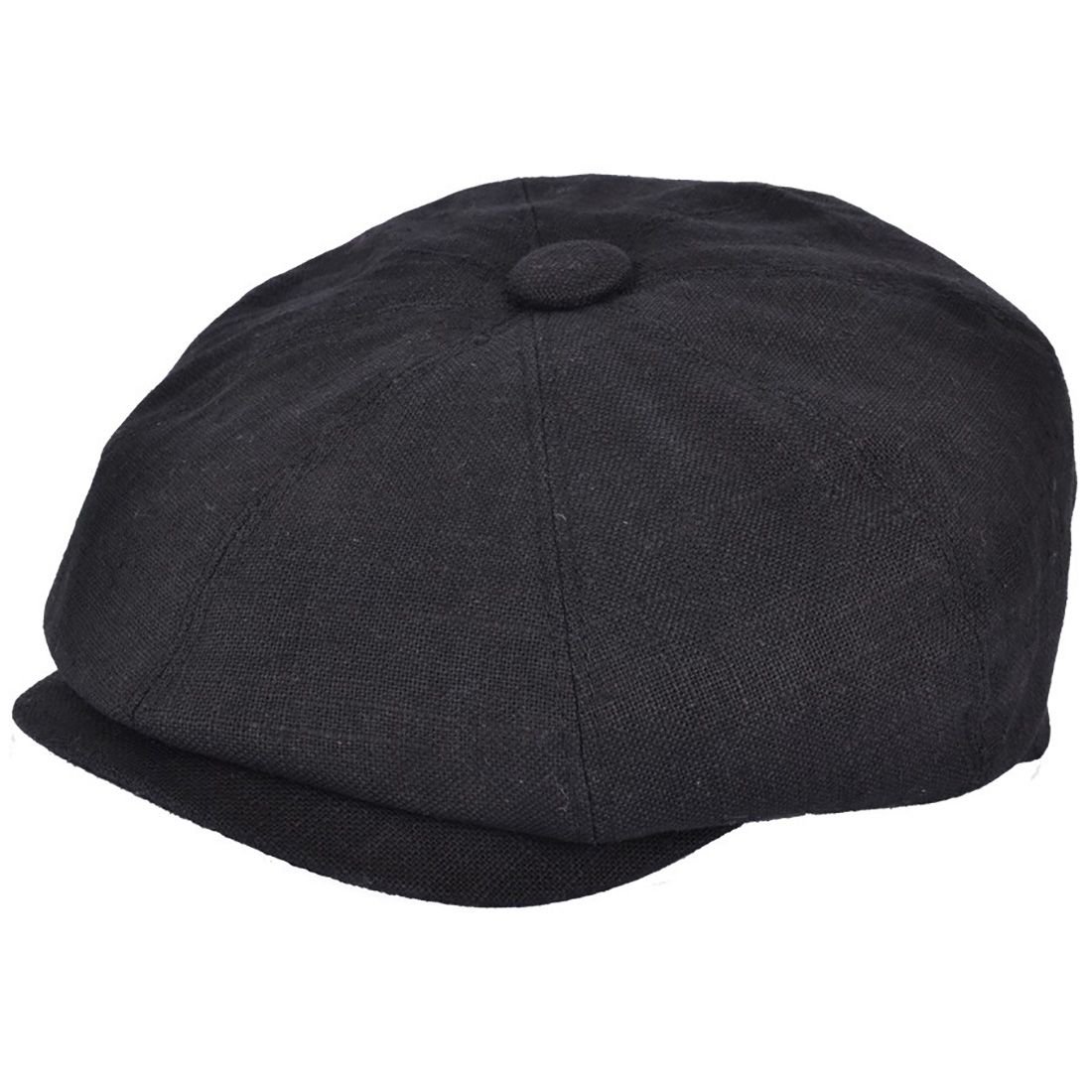 G&H Linen 8 Panel Newsboy Cap