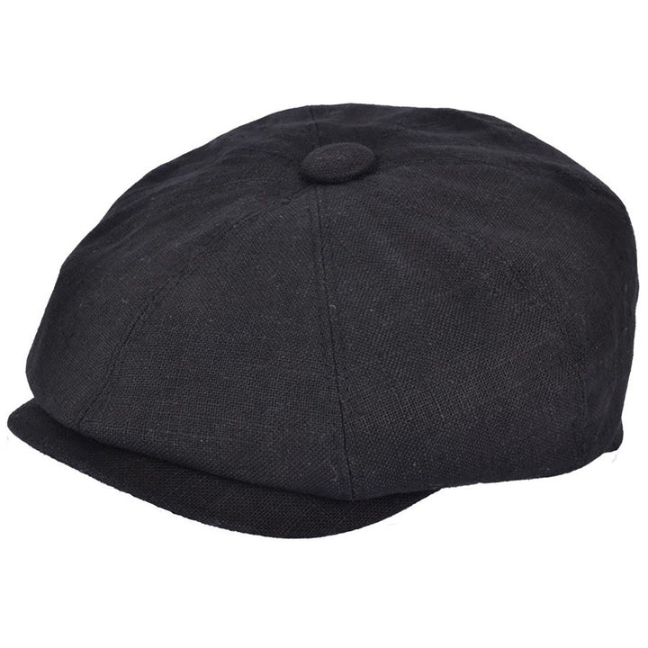 G&H Linen 8 Panel Newsboy Cap