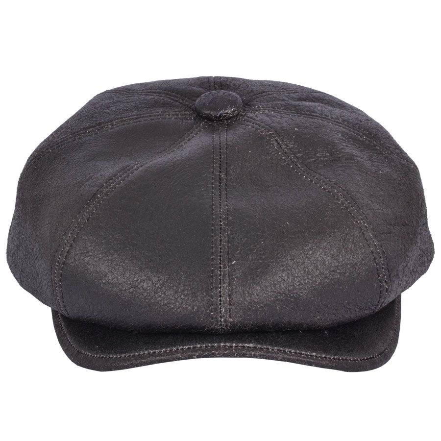 Bullantic  Premium Sheep skin Gladwin Bond Newsboy Leather Cap