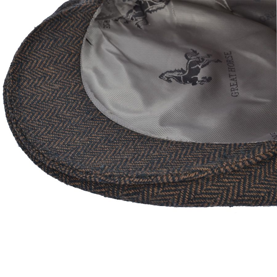 G&H Herringbone Flat Cap