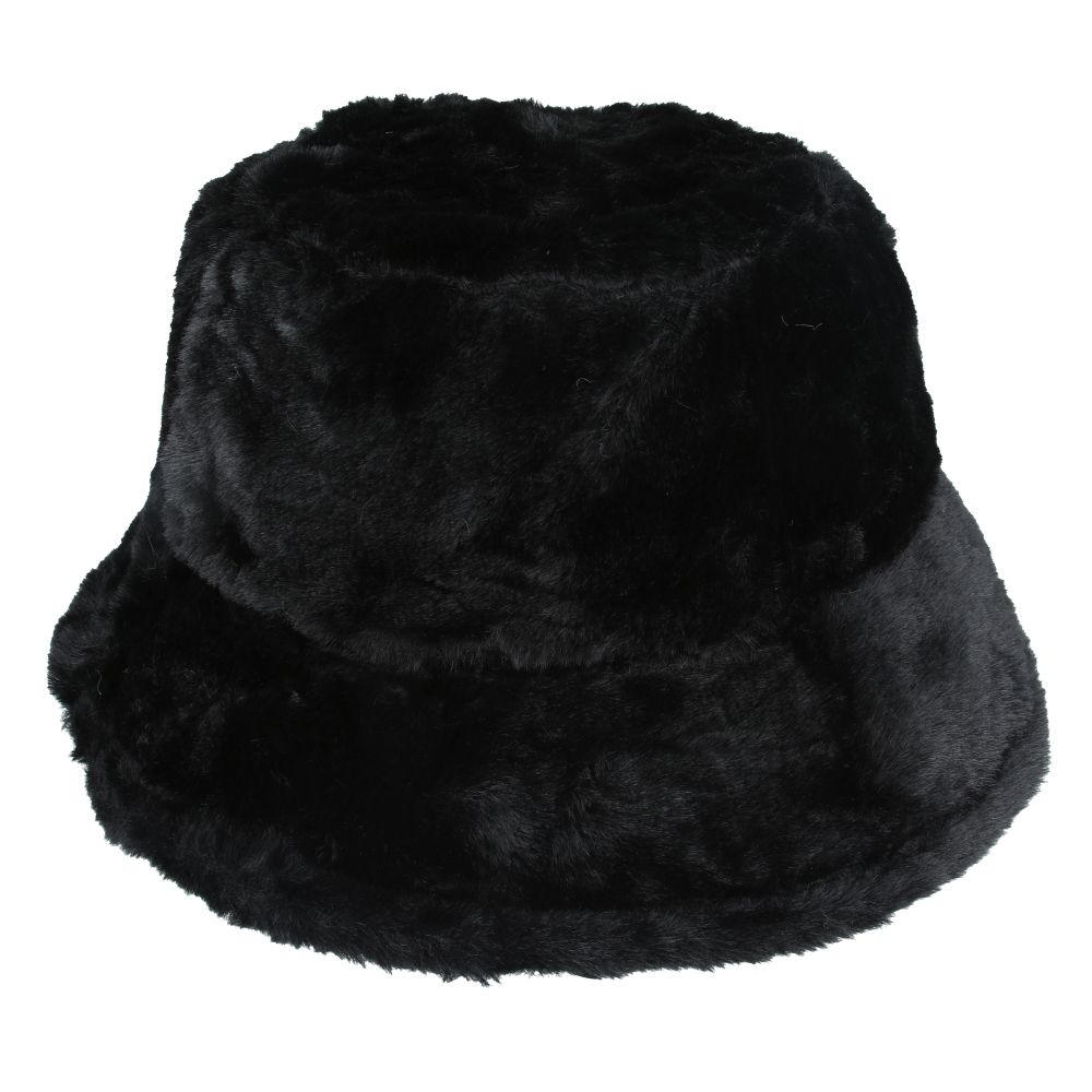 Maz Fluffy Faux Fur Bucket Hat