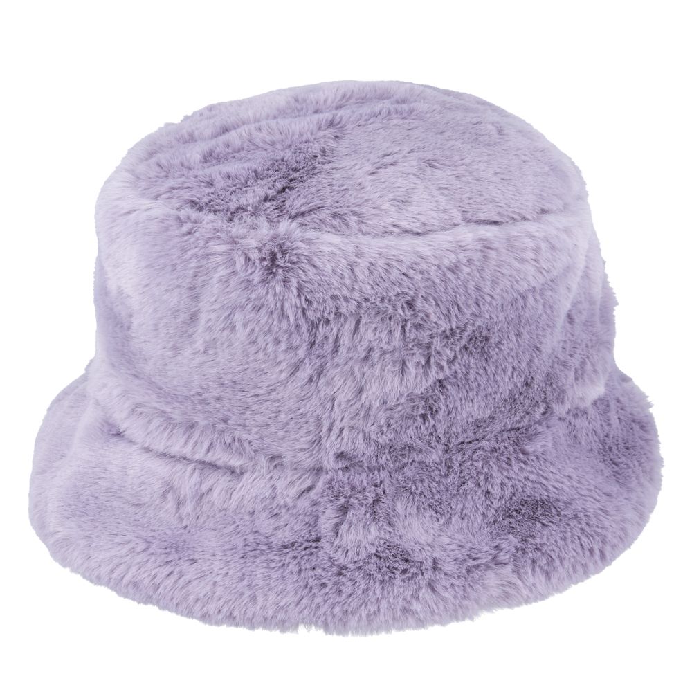 Maz Soft Fluffy Faux Fur Bucket Hat