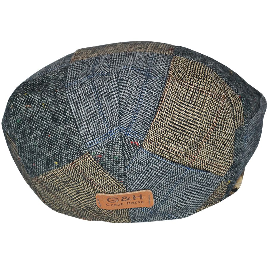 G&H Tweed Patch Flat Cap