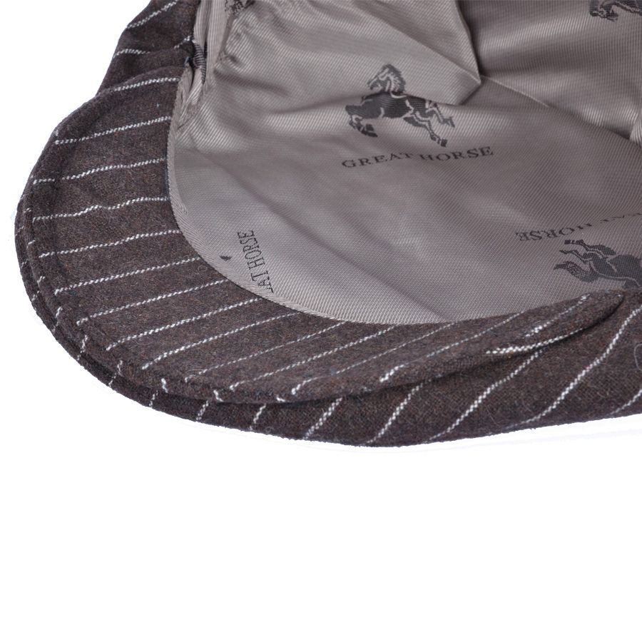 G&H Pinstripe Flat Cap