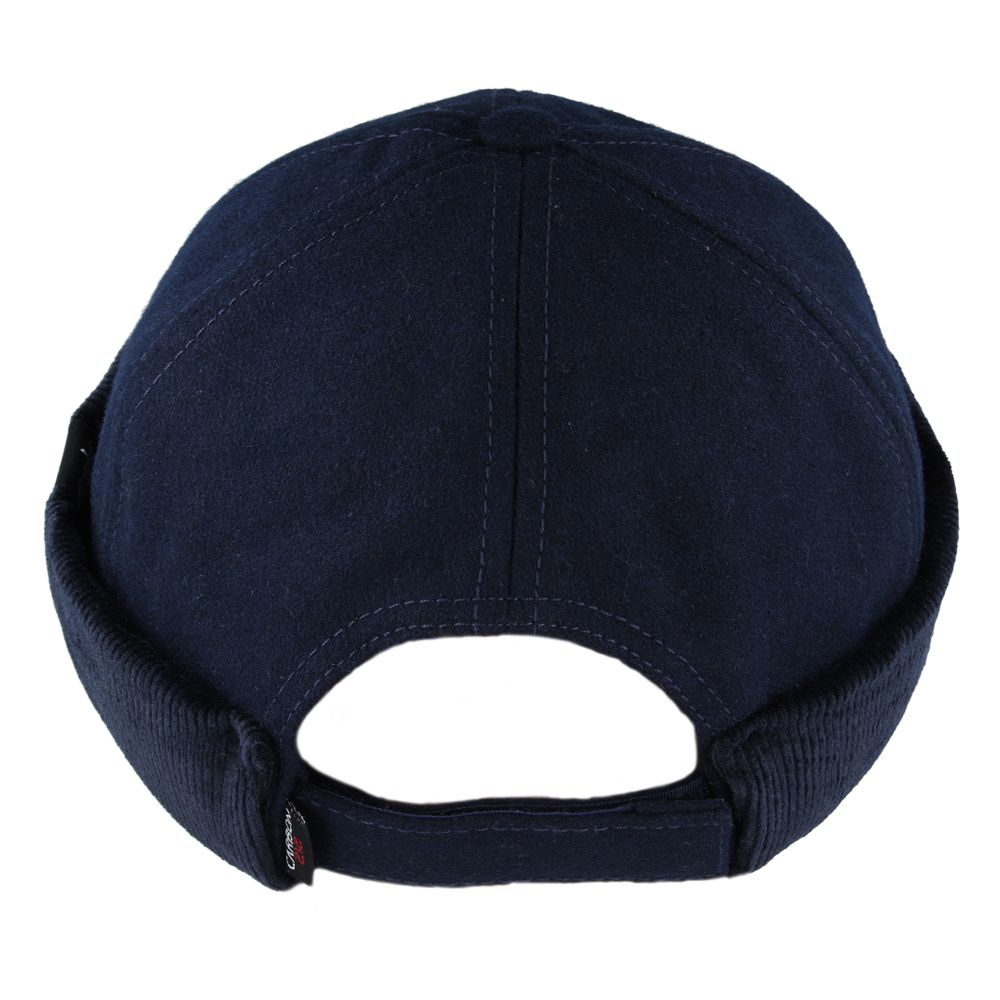Carbon212 Wool Rolled Cuff Retro Fashion Brimless Docker Hats