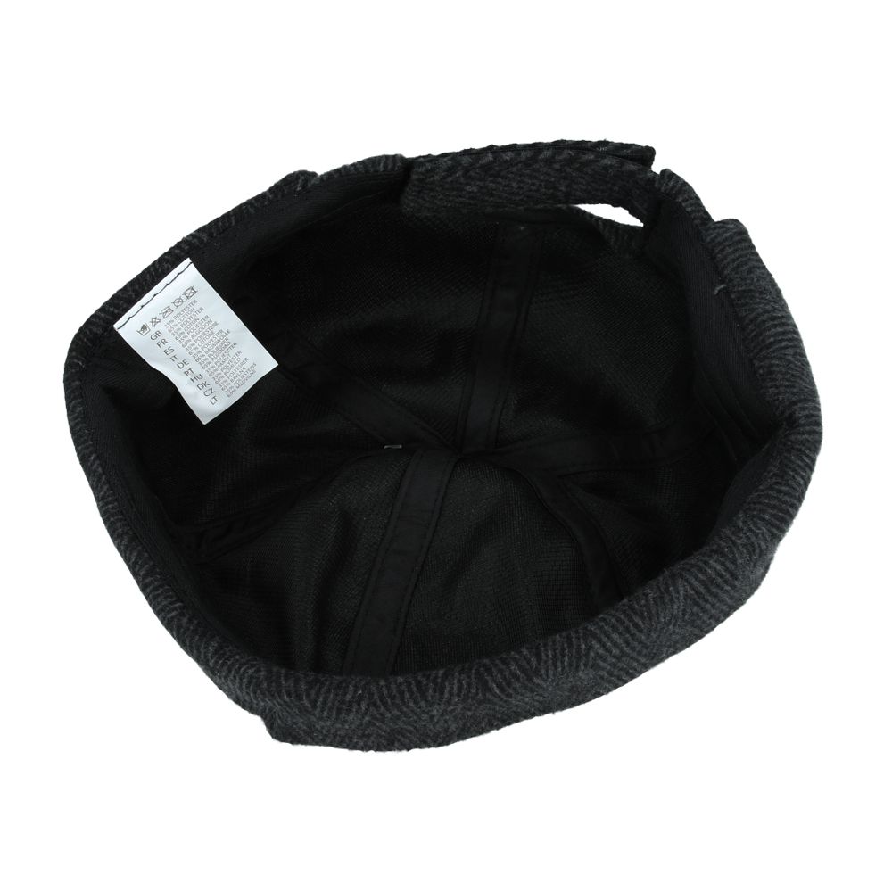 Maz Herringbone Docker Rolled Cuff Retro Fashion Brimless Hat