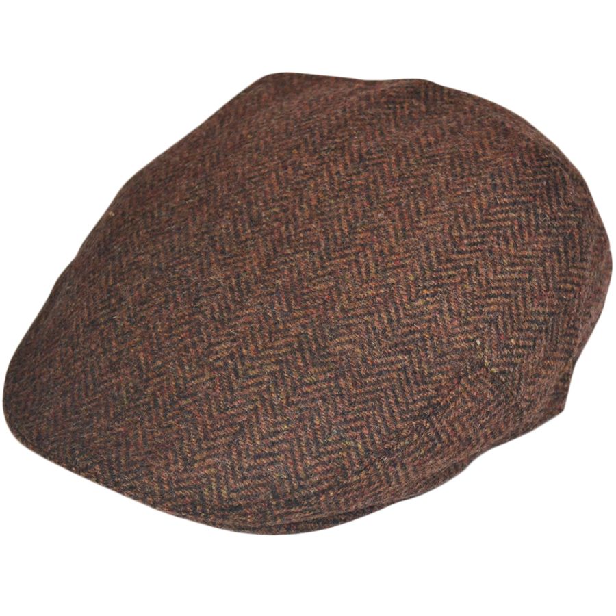 G&H Wool Herringbone Flat Cap