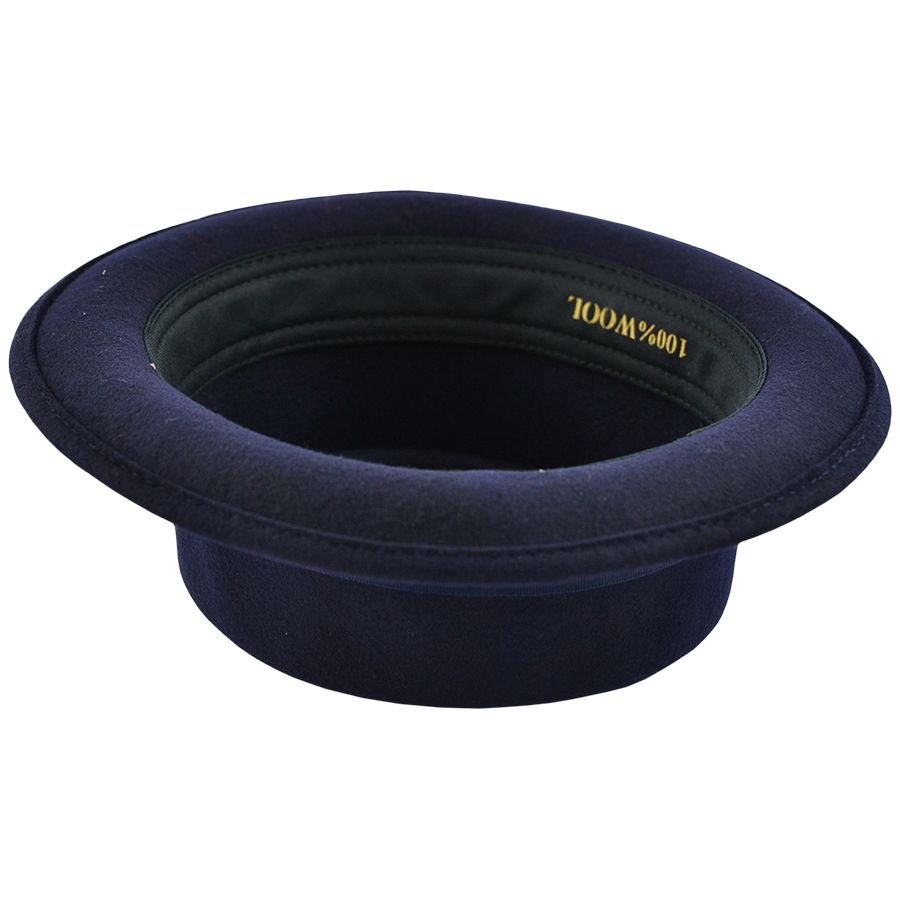 Maz Wool Felt Crushable Pork Pie Hat, Navy