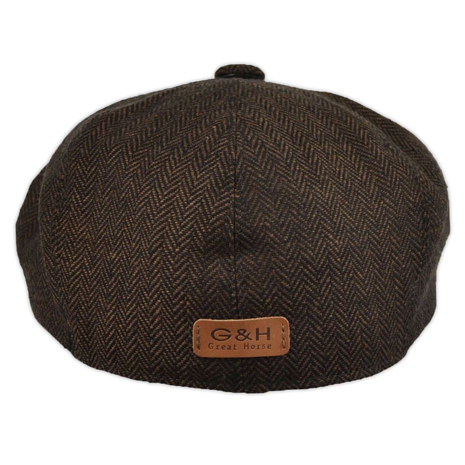 G&H Herringbone Newsboy Cap
