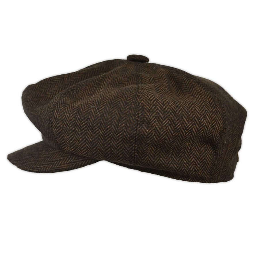 G&H Herringbone Newsboy Cap