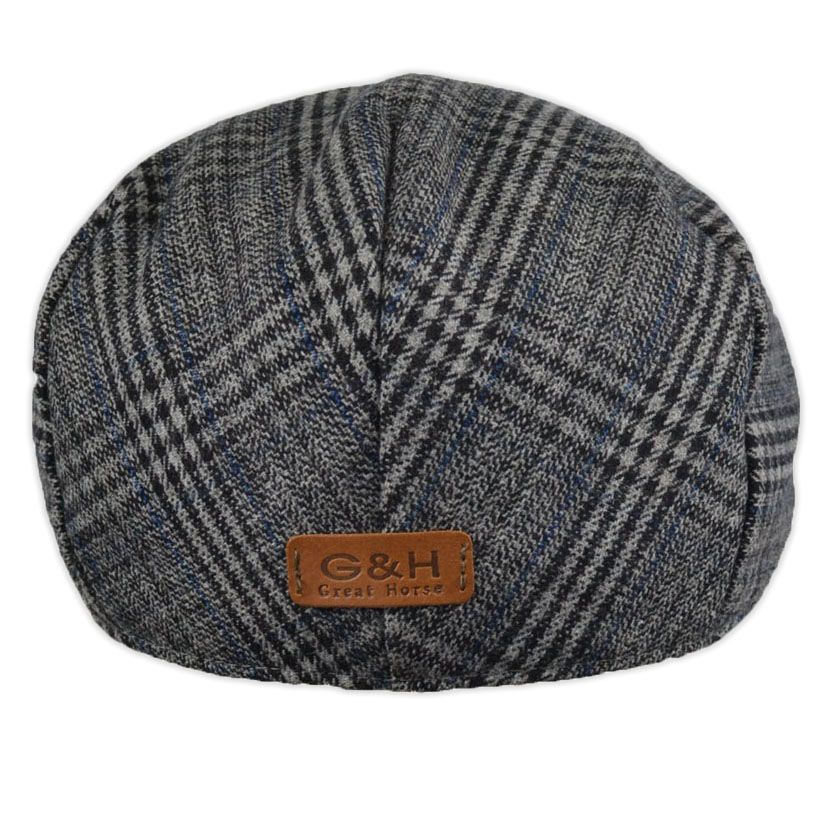 G&H Check Tweed Flat Cap