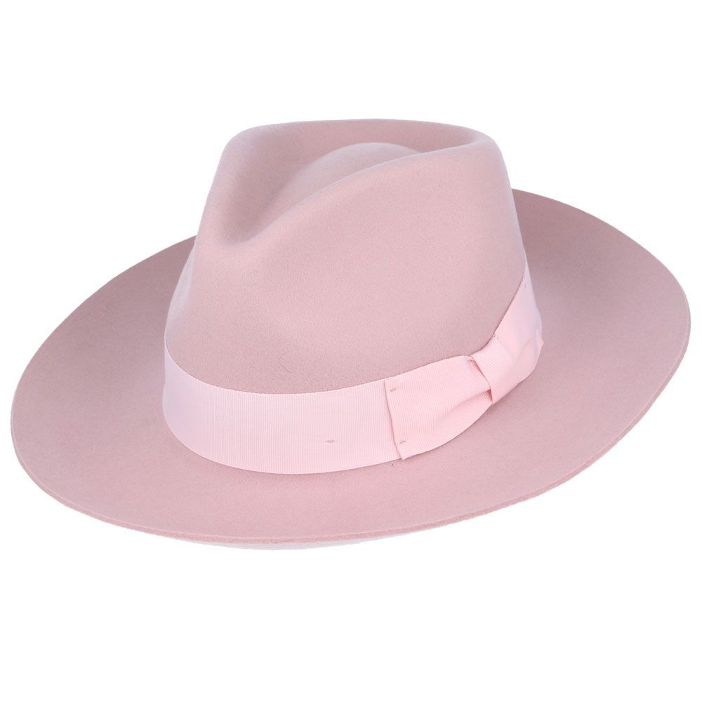 Bullantic Premium Gladwin Bond Grace Snap-Brim Wool Fedora Hat