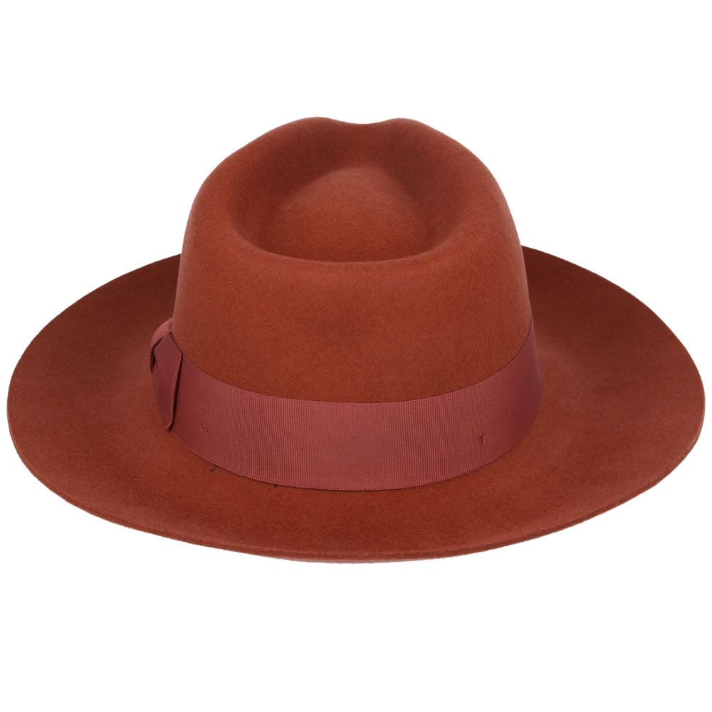 Bullantic Premium Gladwin Bond Grace Snap-Brim Wool Fedora Hat