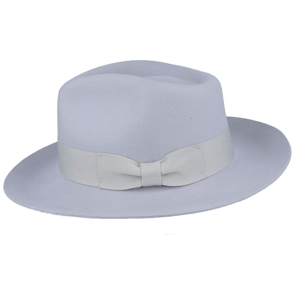 Bullantic Premium Gladwin Bond Grace Snap-Brim Wool Fedora Hat