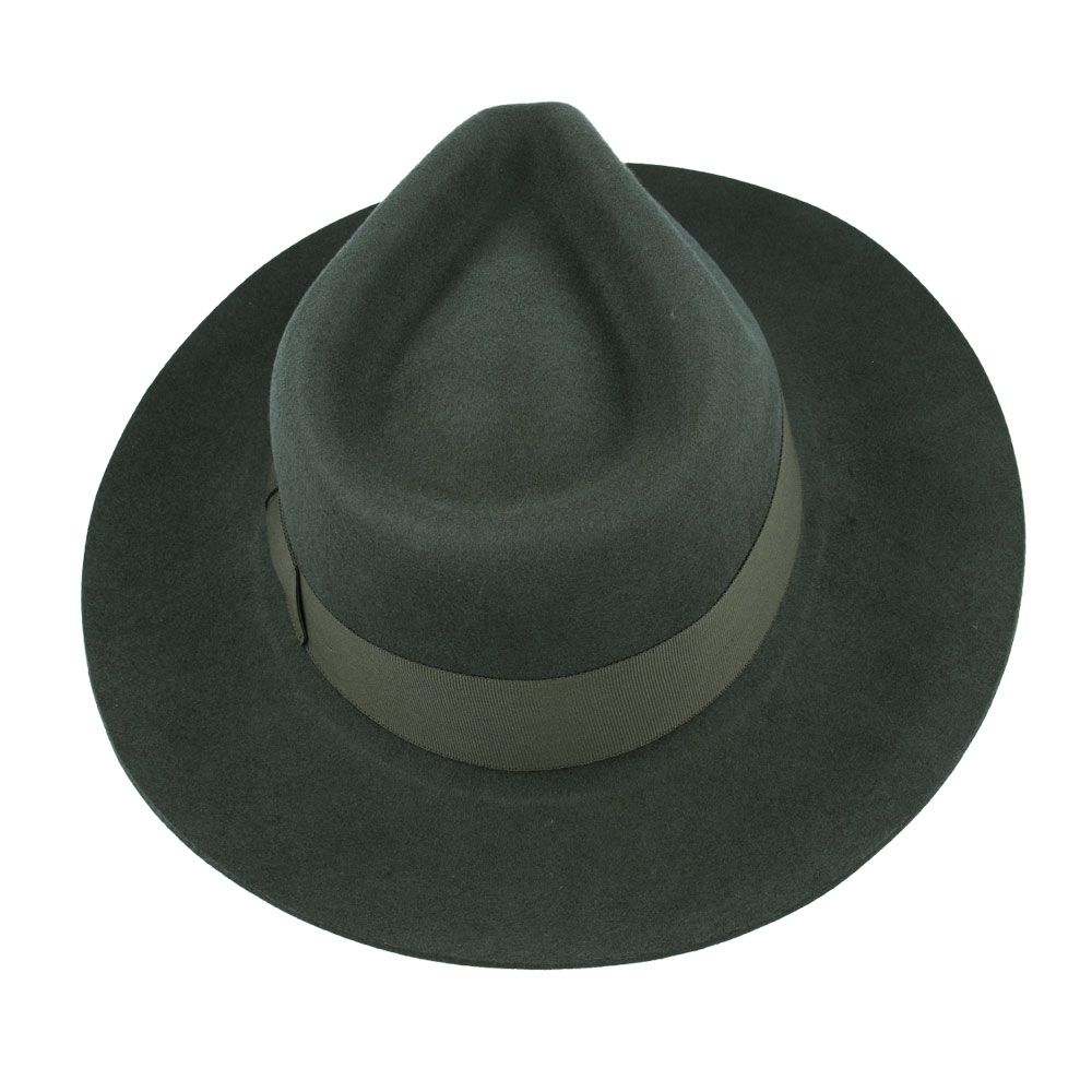 Bullantic Premium Gladwin Bond Grace Snap-Brim Wool Fedora Hat