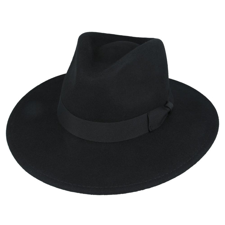 Bullantic Premium Maz Wide Brim Wool Crushable Fedora Hat