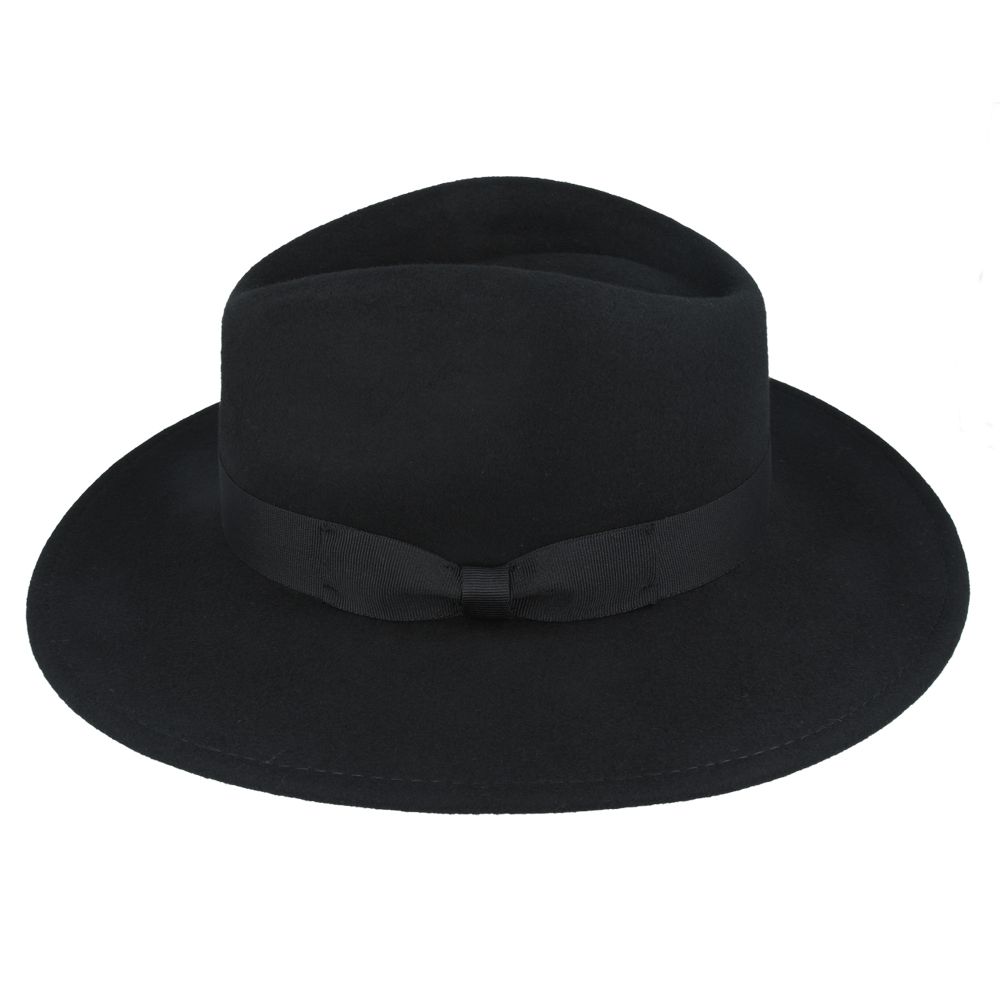 Bullantic Premium Maz Wide Brim Wool Crushable Fedora Hat
