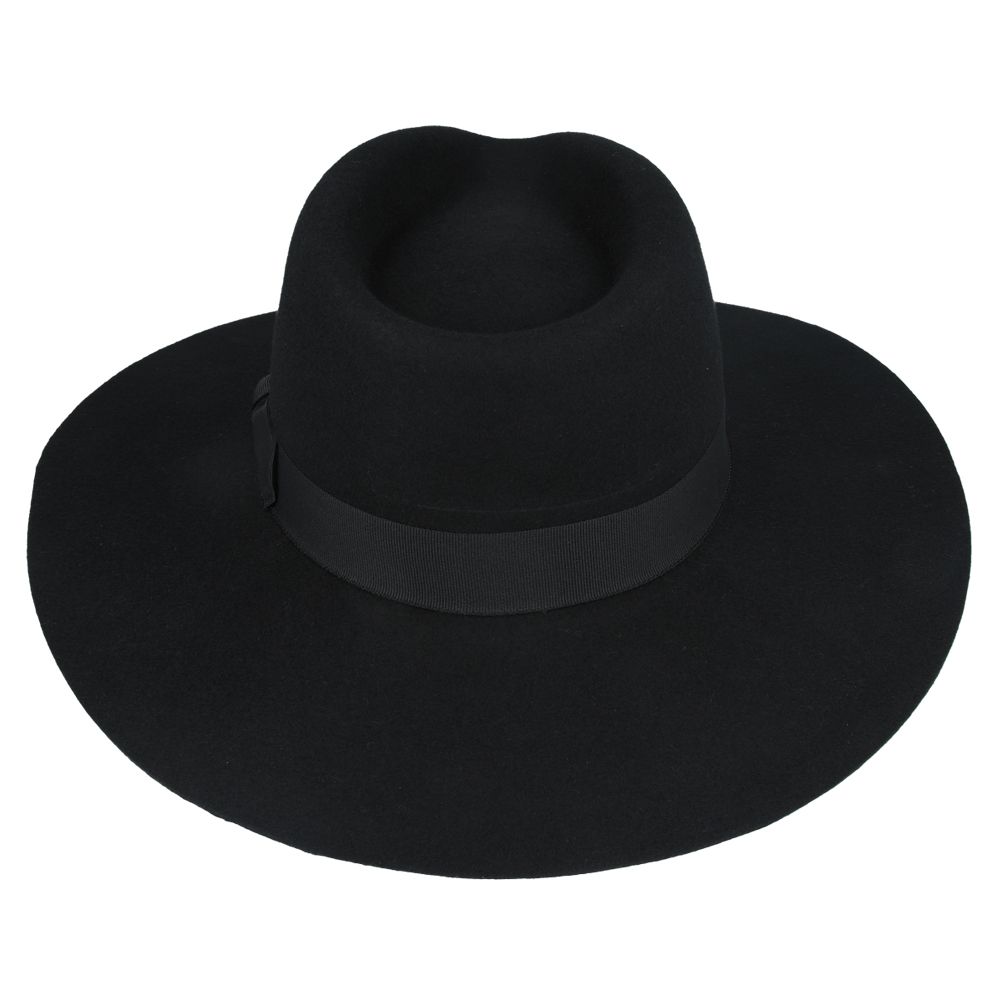 Bullantic Premium Maz Stiff Wide Brim Wool Fedora Hat