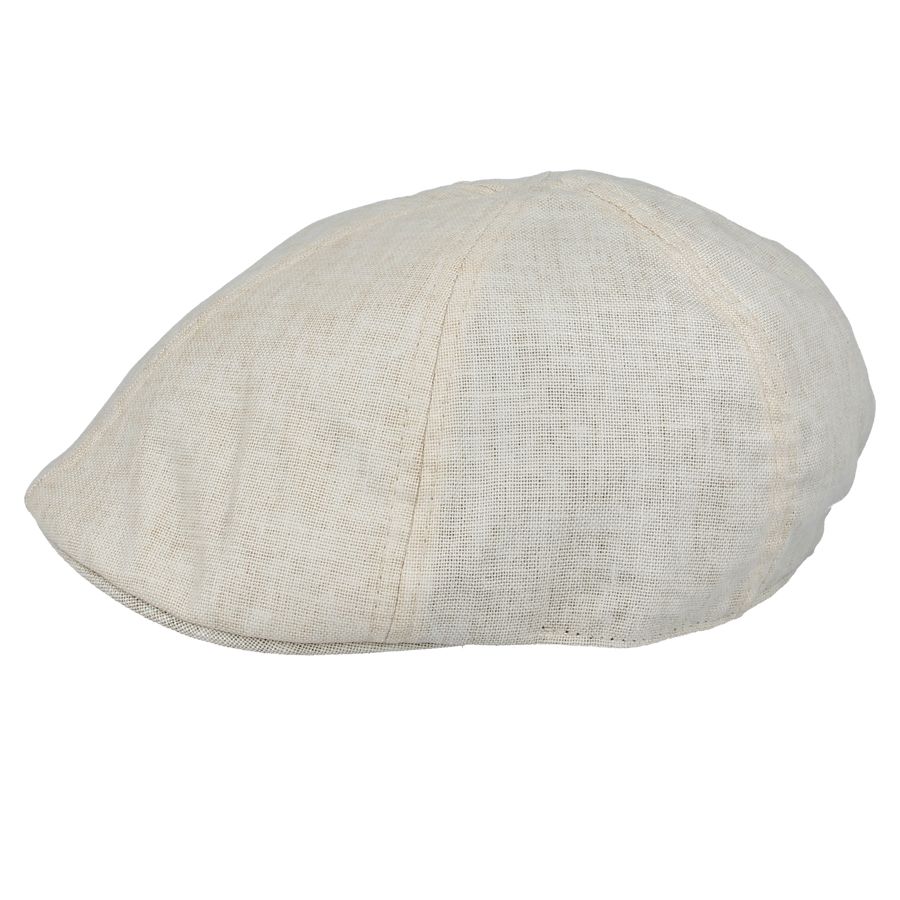Maz Linen Six Panel Flat Cap