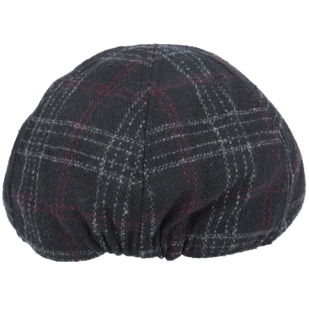 Maz Six Panel Check Tweed Flat Cap