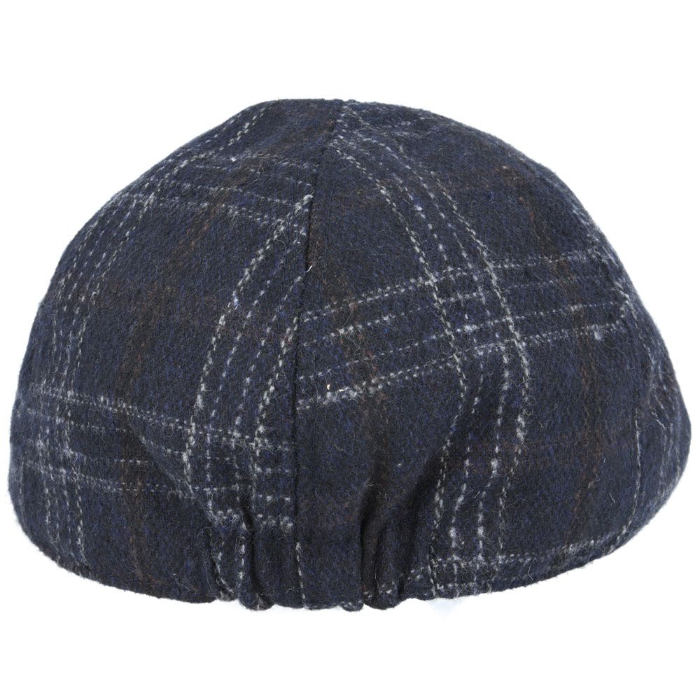 Maz Six Panel Check Tweed Flat Cap