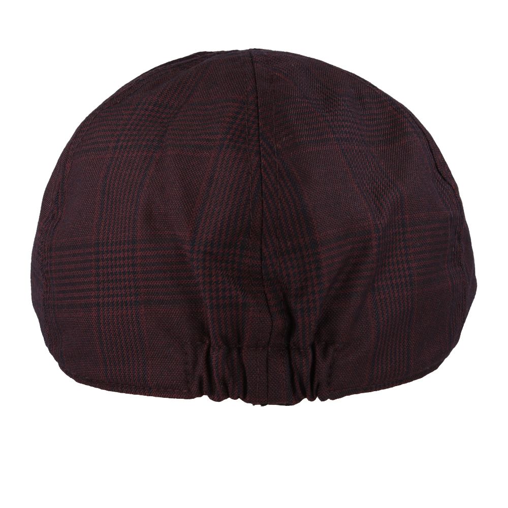 Maz Duckbill Six Panel Check Tweed Flat Cap