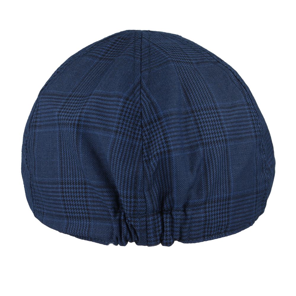 Maz Duckbill Six Panel Check Tweed Flat Cap