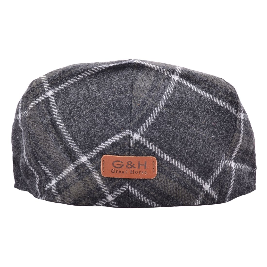 G&H Window Check Tweed Flat Cap