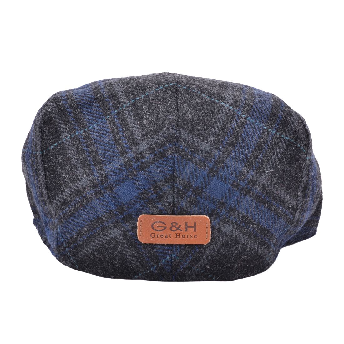 G&H Window Check Tweed Flat Cap