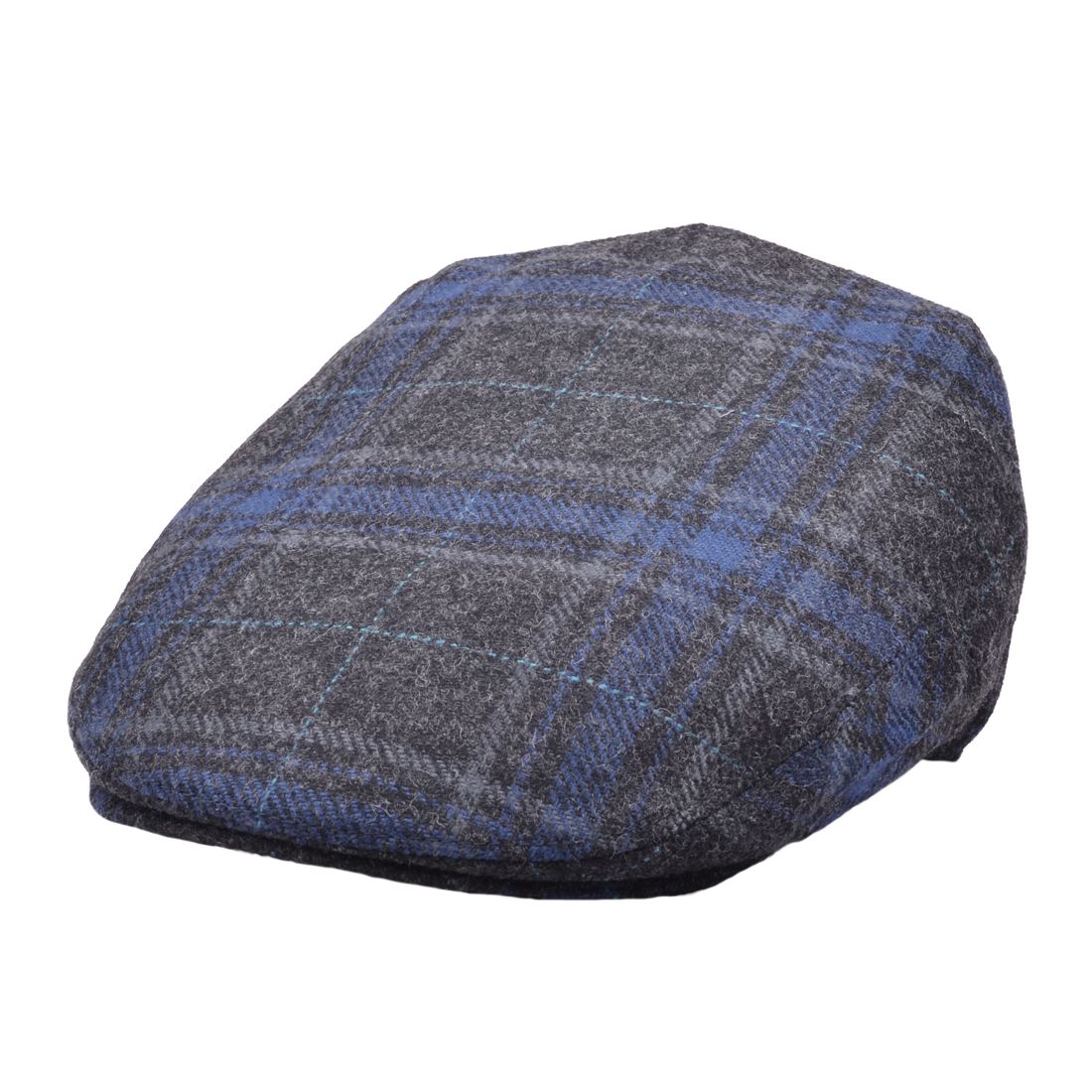 G&H Window Check Tweed Flat Cap