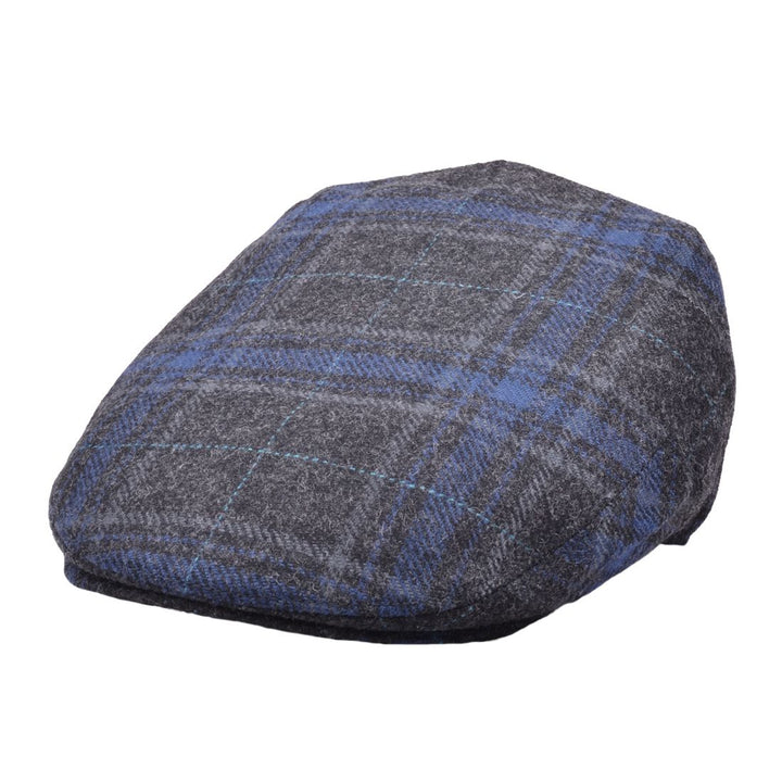 G&H Window Check Tweed Flat Cap