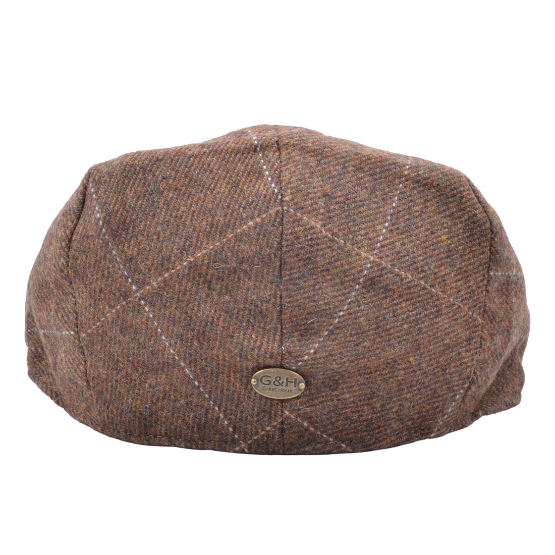 G&H Window Check Herringbone Flat Cap
