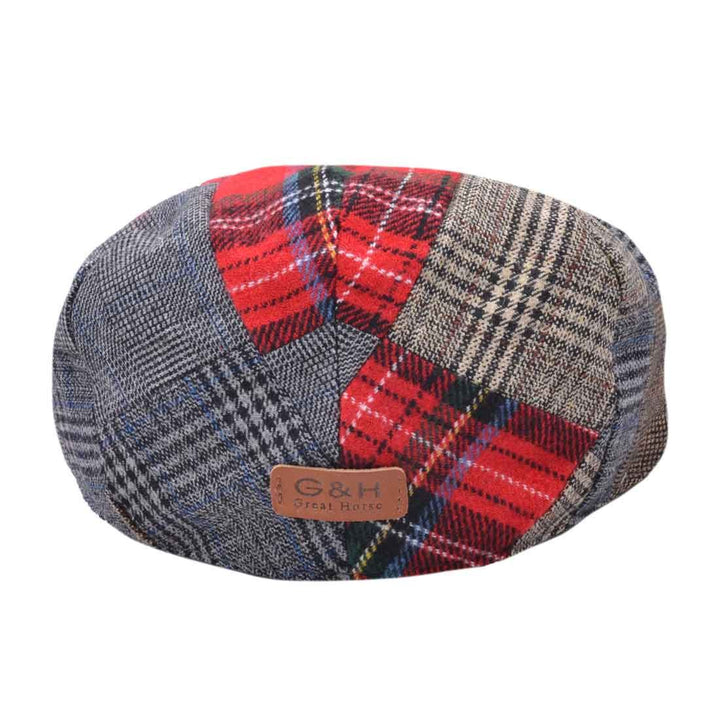 G&H Tweed Patch Work Flat Cap