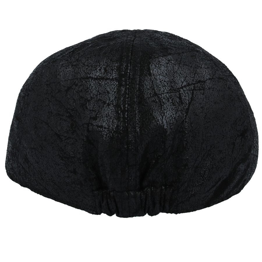 Maz Cracked Leather Distressed Vintage Six Panel Cap