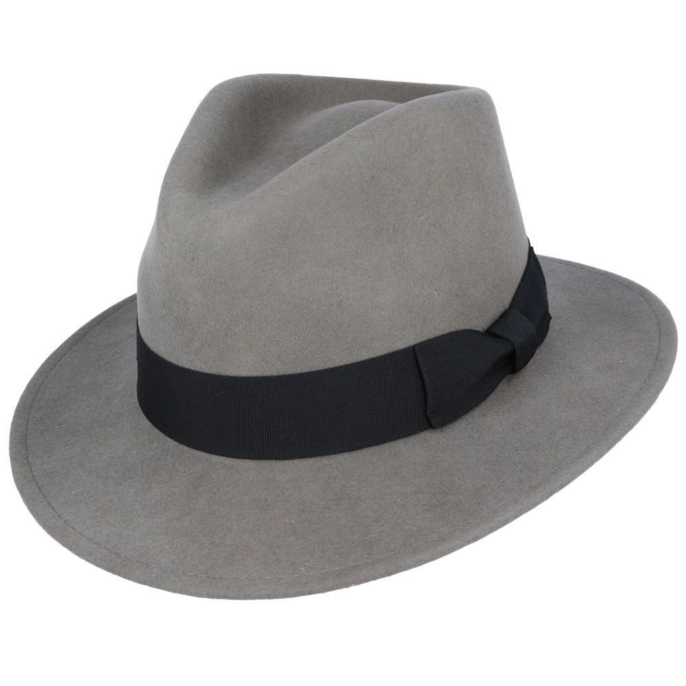 Bullantic Maz Wool Felt Crushable Fedora Hat
