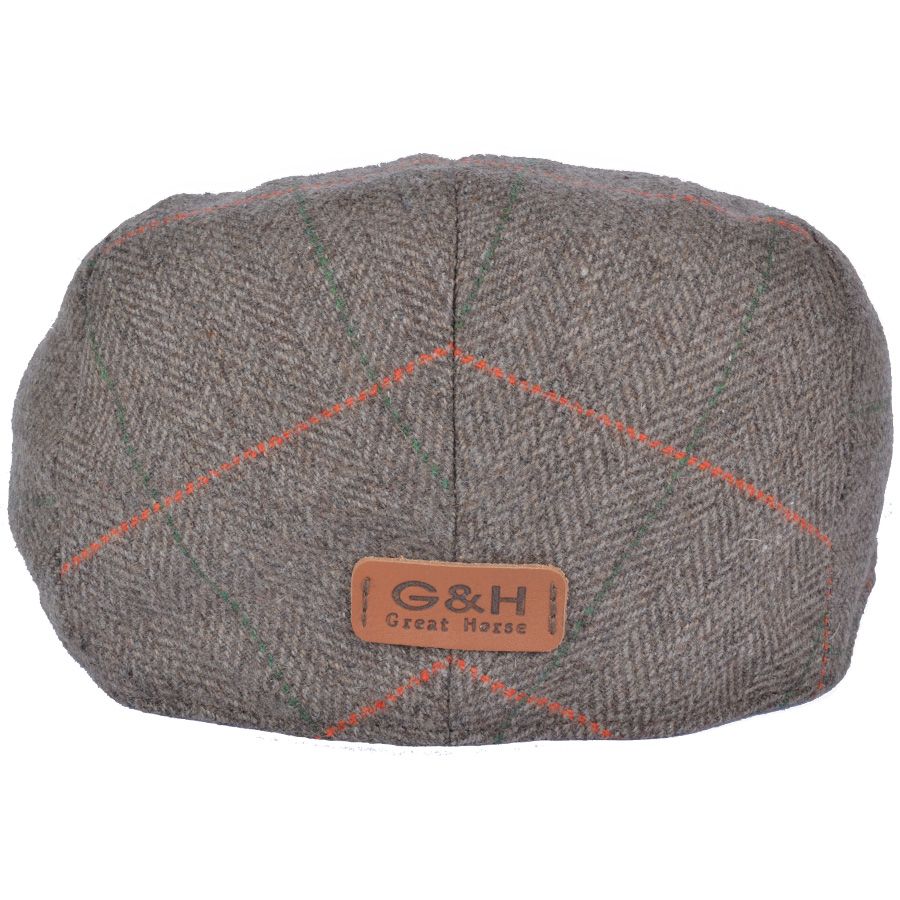 G&H Check Herringbone Flat Cap