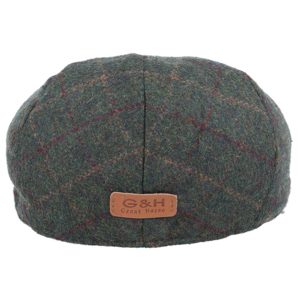 G&H Wool Check Tweed Flat Cap