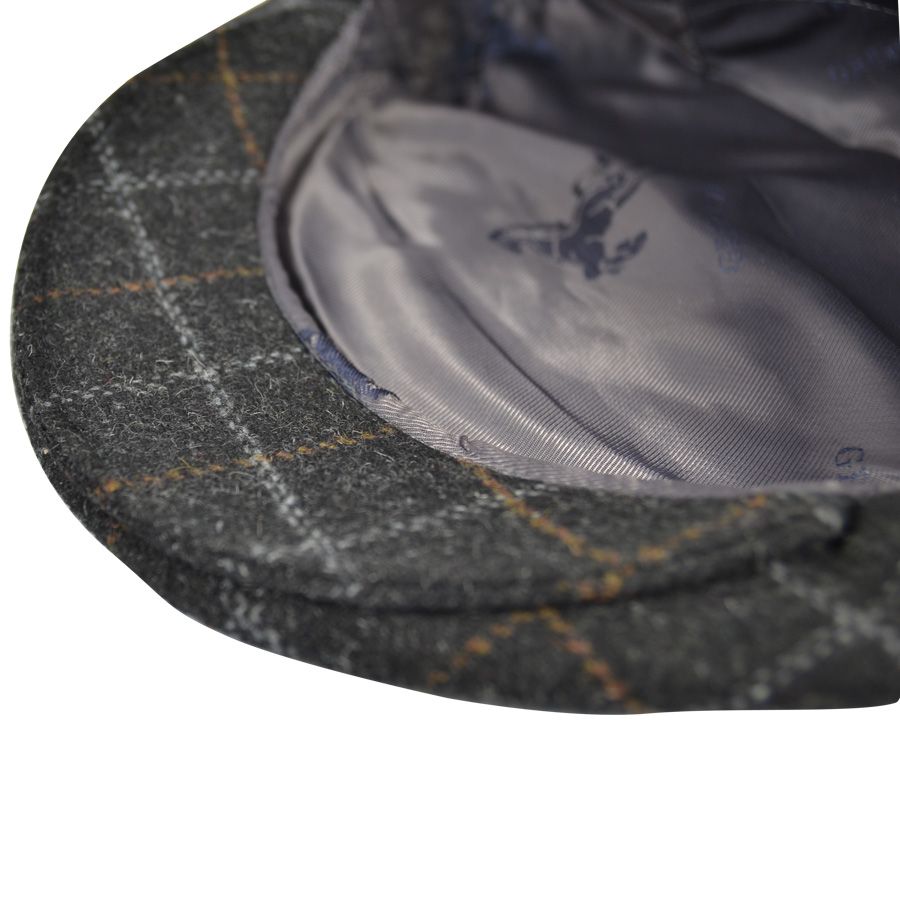 G&H Wool Check Tweed Flat Cap