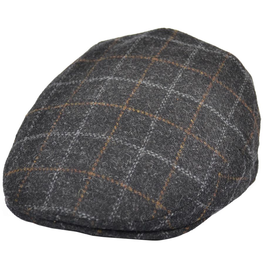G&H Wool Check Tweed Flat Cap